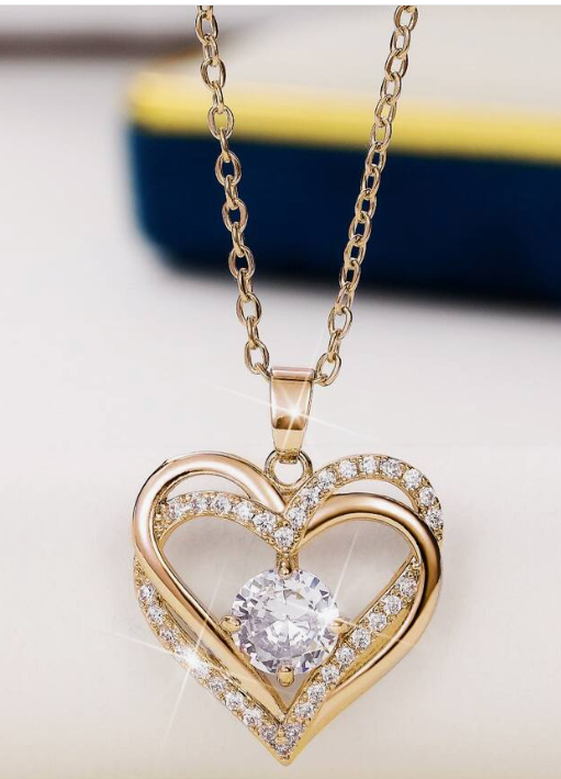 Heart-Shaped Pendant Necklace
